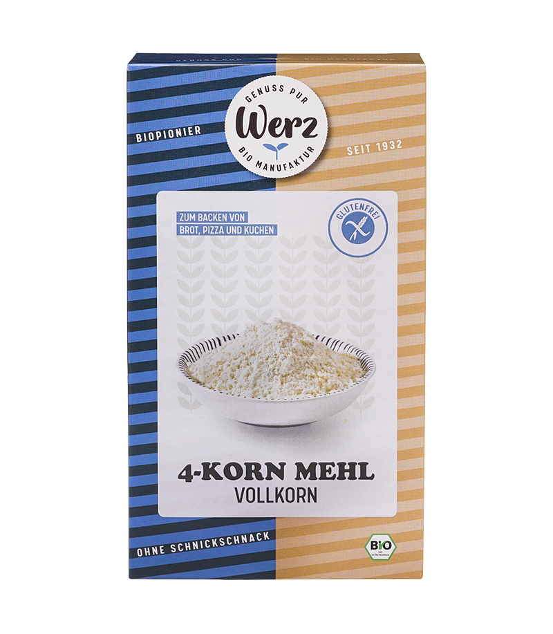 Farine complète aux 4 céréales BIO - 1kg - Werz