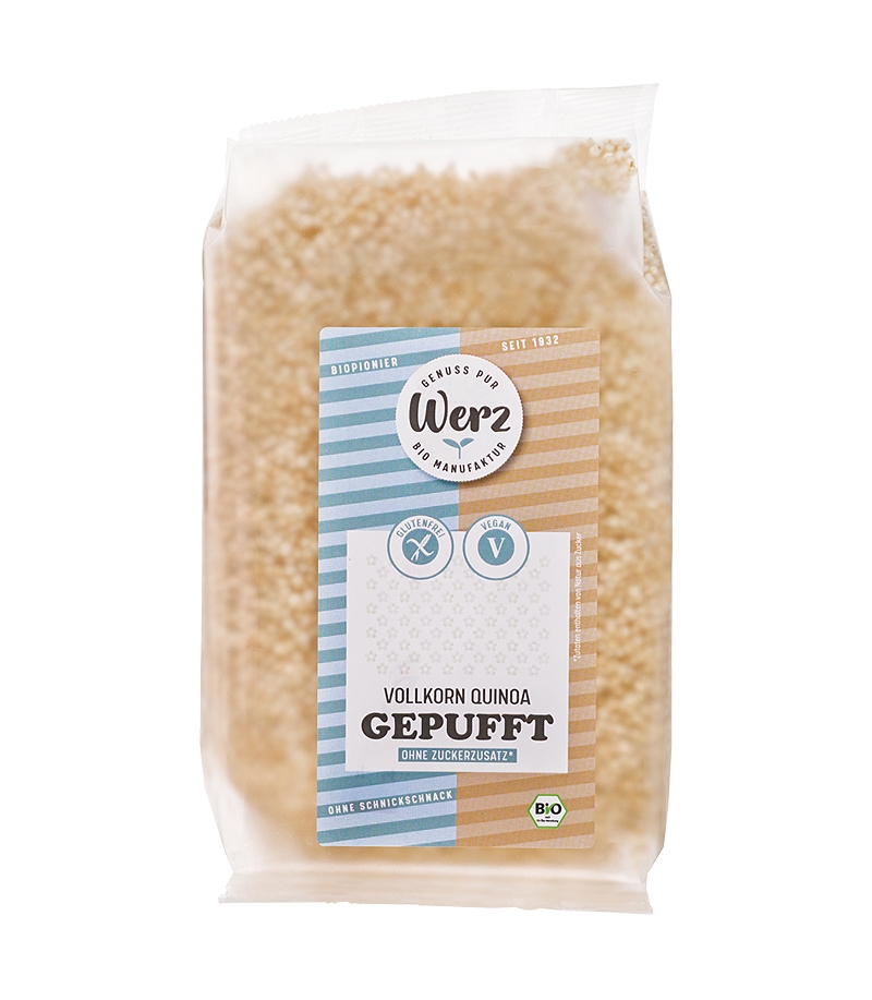 Quinoa complet soufflé BIO - 125g - Werz Quinoa complet soufflé BIO - 125g - Werz