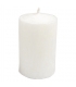 Bougie cylindrique blanche en stéarine BIO 6 x 4 cm - Blue