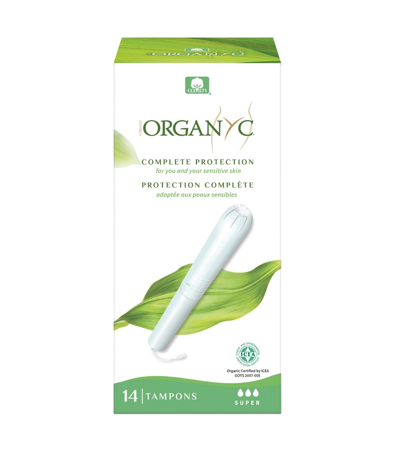 Super BIO-Tampons mit Applikator mittlere-starke Tage - 14 Stück - Organyc Super BIO-Tampons mit Applikator mittlere-starke Tage - 14 Stück - Organyc