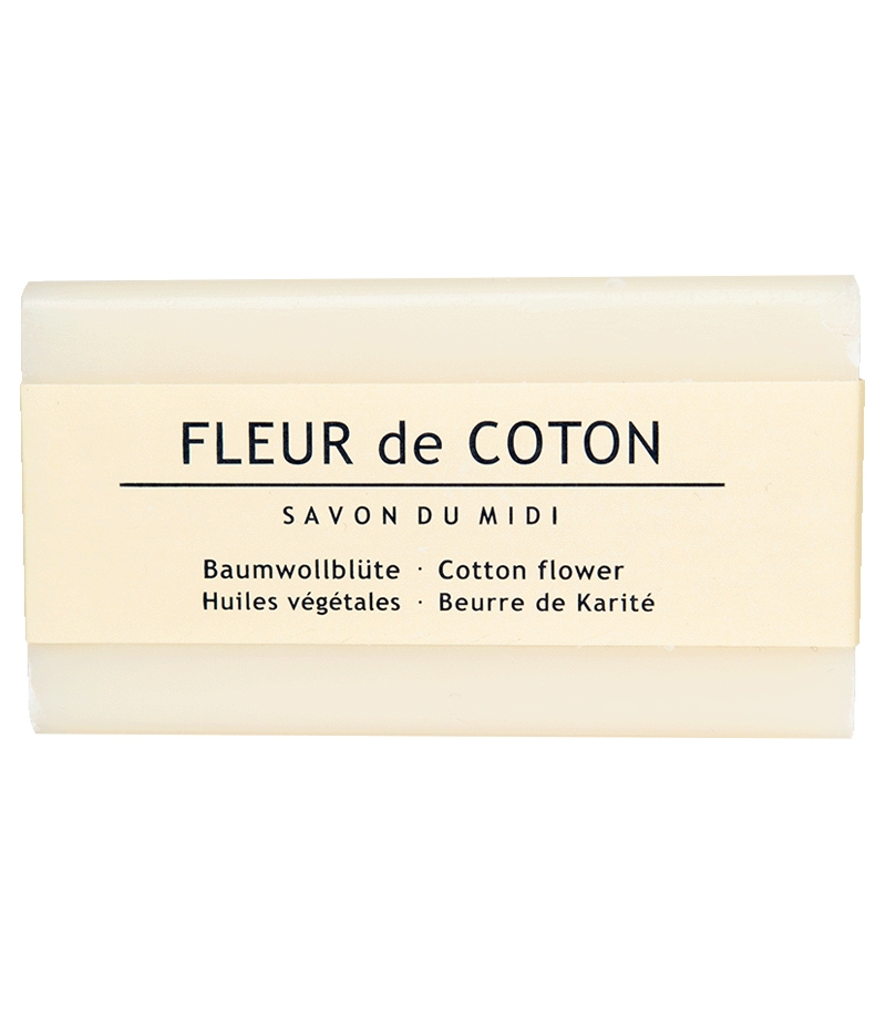 Savon au beurre de karité & fleur de coton - 100g - Savon du Midi Savon au beurre de karité & fleur de coton - 100g - Savon du Midi