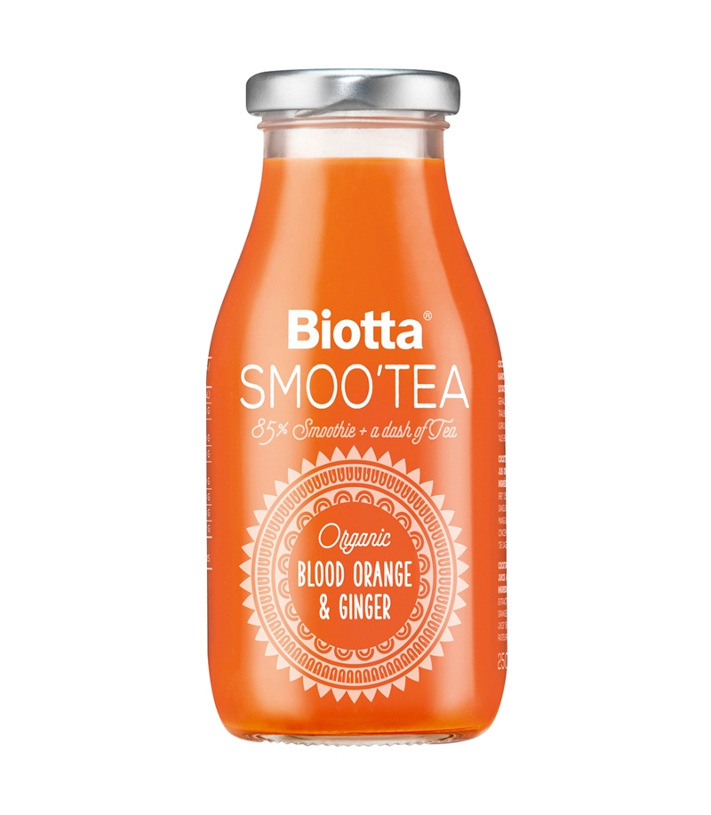Smoothie orange sanguine & gingembre BIO - Smoo'Tea - 250ml - Biotta Smoothie orange sanguine & gingembre BIO - Smoo'Tea - 250ml - Biotta