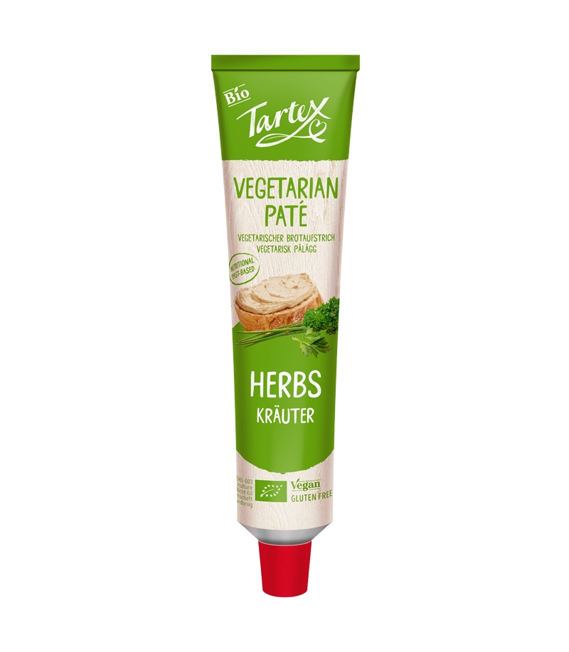 BIO-Aufstrich Kräuter in der Tube - 200g - Tartex BIO-Aufstrich Kräuter in der Tube - 200g - Tartex