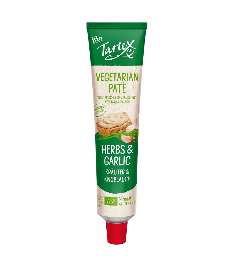 Pâté aux herbes et l'ail en tube BIO - 200g - Tartex Pâté aux herbes et l'ail en tube BIO - 200g - Tartex
