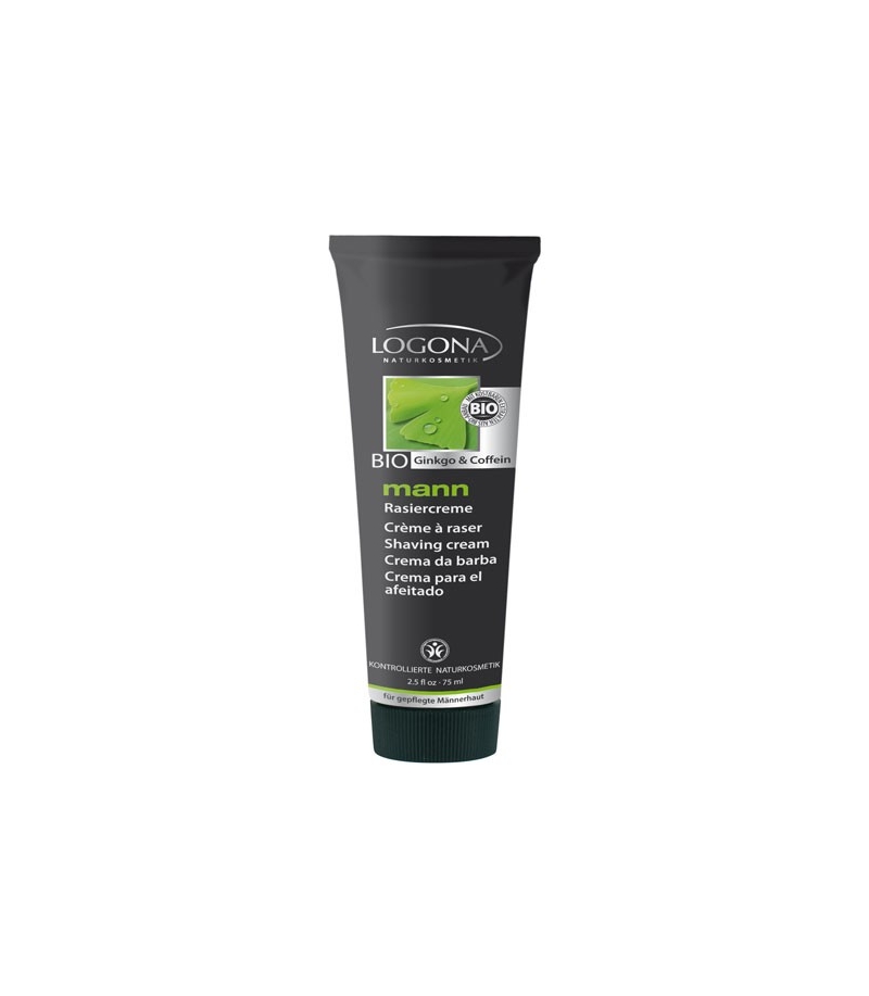 BIO-Rasiercreme Ginkgo & Coffein für Männer - 75ml - Logona Mann BIO-Rasiercreme Ginkgo & Coffein für Männer - 75ml - Logona Mann