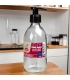 Flacon pompe en verre transparent 300ml - La droguerie écologique