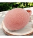Éponge Konjac visage naturelle argile rose - Natur\'Mel