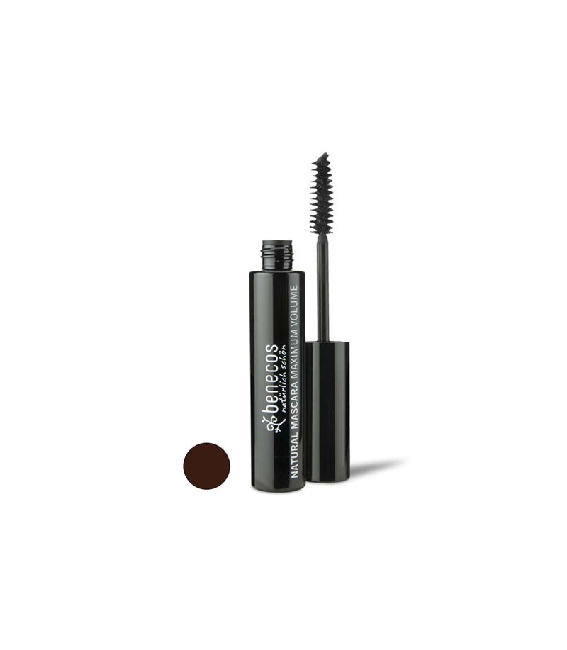 Mascara maximum volume BIO Brun - Smooth brown - 8ml - Benecos Mascara maximum volume BIO Brun - Smooth brown - 8ml - Benecos