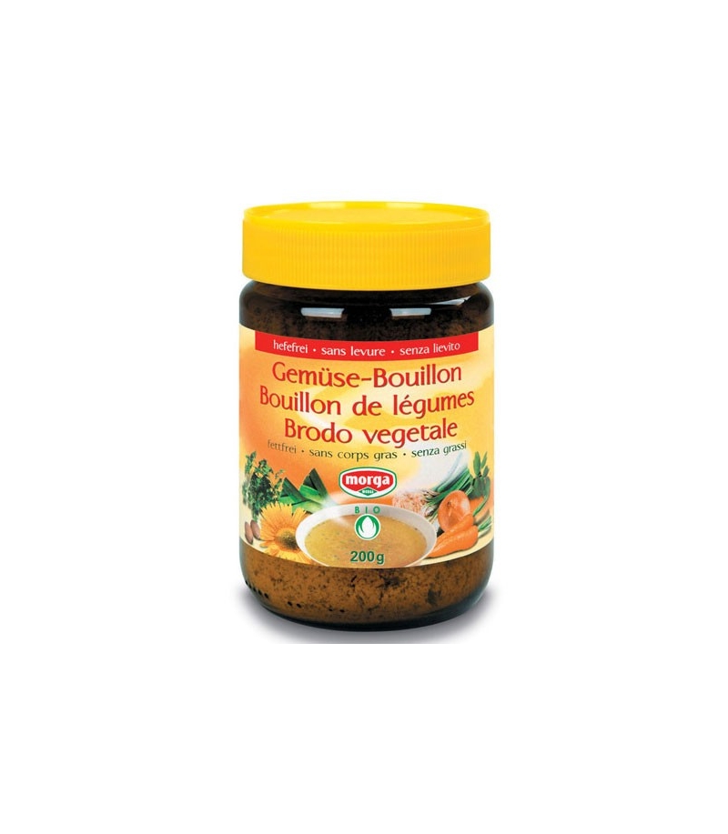 BIO-Gemüse-Bouillon hefefrei & fettfrei - 200g - Morga BIO-Gemüse-Bouillon hefefrei & fettfrei - 200g - Morga