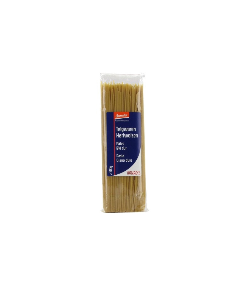 BIO-Spaghetti aus Hartweizen - 500g - Vanadis BIO-Spaghetti aus Hartweizen - 500g - Vanadis