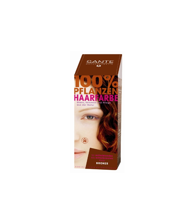 Poudre colorante végétale BIO châtain - 100g - Sante