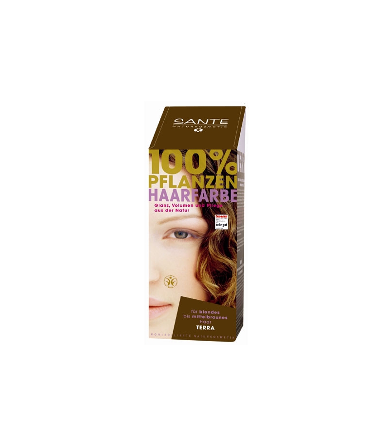 BIO-Pflanzen-Haarfarbe Pulver Terra - 100g - Sante