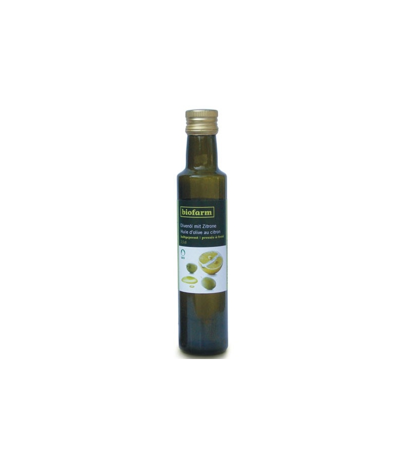Huile d'olive au citron BIO – 250ml – Biofarm Huile d'olive au citron BIO – 250ml – Biofarm
