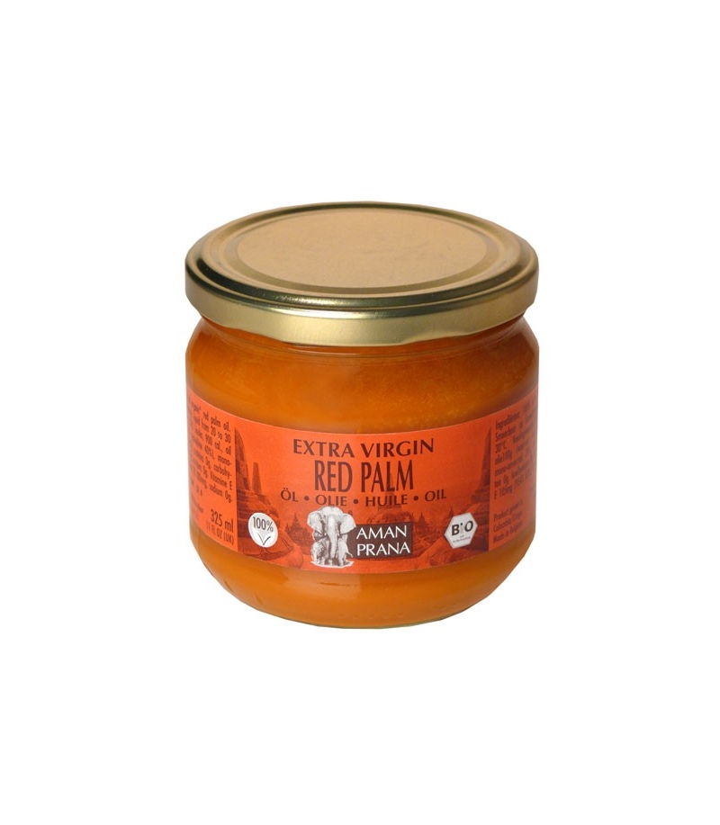Huile de palme rouge BIO - 325ml - Aman Prana Huile de palme rouge BIO - 325ml - Aman Prana
