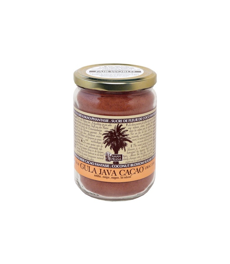 BIO-Leistungsgetränke mit Kakao & Kokosblüten Zucker - 390g - Aman Prana BIO-Leistungsgetränke mit Kakao & Kokosblüten Zucker - 390g - Aman Prana