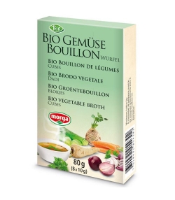 BIO-Gemüse-Bouillon Würfel - 8 Würfel - Morga