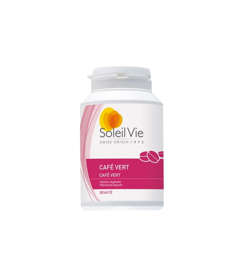 Café vert - 90 gélules - 325mg - Soleil Vie Café vert - 90 gélules - 325mg - Soleil Vie