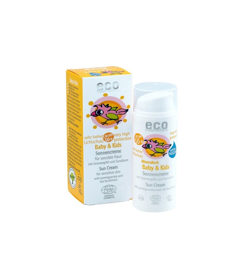 Crème solaire bébé & enfant BIO ﻿IP 50 argousier - 50ml - Eco Cosmetics