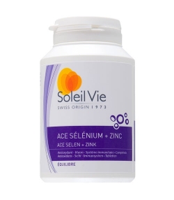 ACE Sélénium + Zinc - 100 comprimés - 1000mg - Soleil Vie
