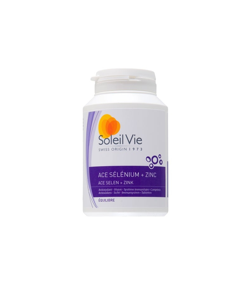 ACE Selen + Zink - 100 Tabletten - 1000mg - Soleil Vie
