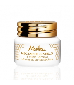 Nectar de 3 miels BIO lèvres & zones sèches - 8g - Melvita Apicosma