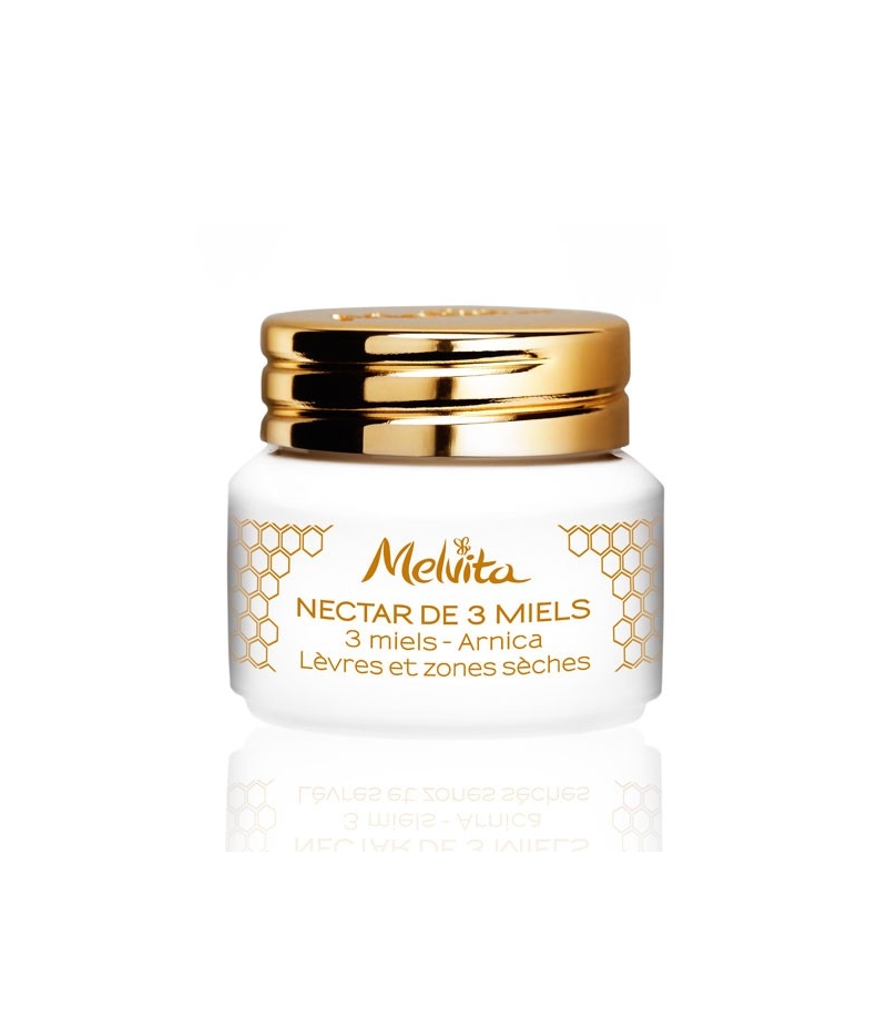 Nectar de 3 miels BIO lèvres & zones sèches - 8g - Melvita