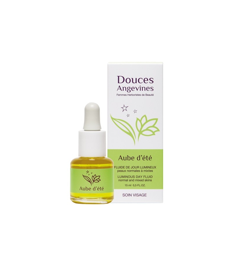 Leuchtendes BIO-Tagesfluid Jojoba & Rose - Aube d'été - 15ml - Douces Angevines Leuchtendes BIO-Tagesfluid Jojoba & Rose - Aube d'été - 15ml - Douces Angevines