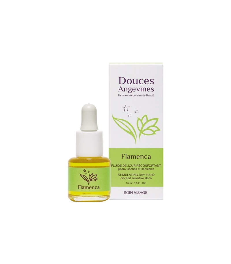 Fluide de jour réconfortant BIO amande douce & jojoba - Flamenca - 15ml - Douces Angevines