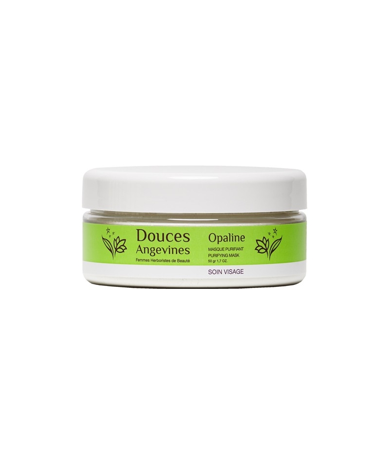 Poudre de masque purifiante BIO argile blanche & crème d'avoine - Opaline - 50g - Douces Angevines