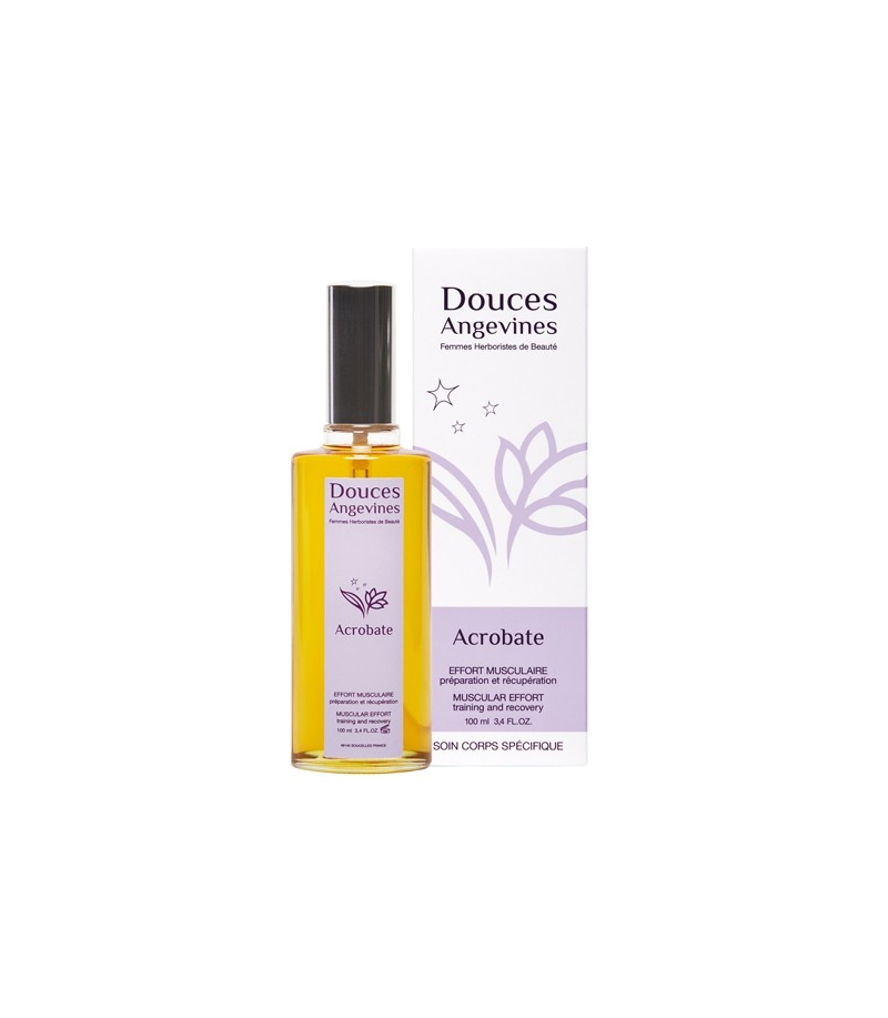 Effort musculaire BIO millepertuis & matricaire - Acrobate - 100ml - Douces Angevines Effort musculaire BIO millepertuis & matricaire - Acrobate - 100ml - Douces Angevines