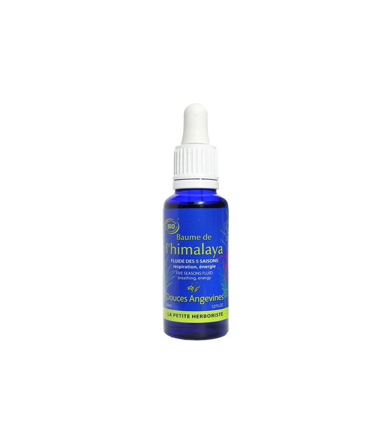 BIO-Fluid 5 Jahreszeiten Ravensara & Pfefferminze - Baume de l'Himalaya - 30ml - Douces Angevines