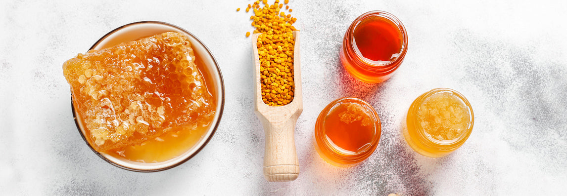 Pollen, miel, propolis et autres produits de la ruche