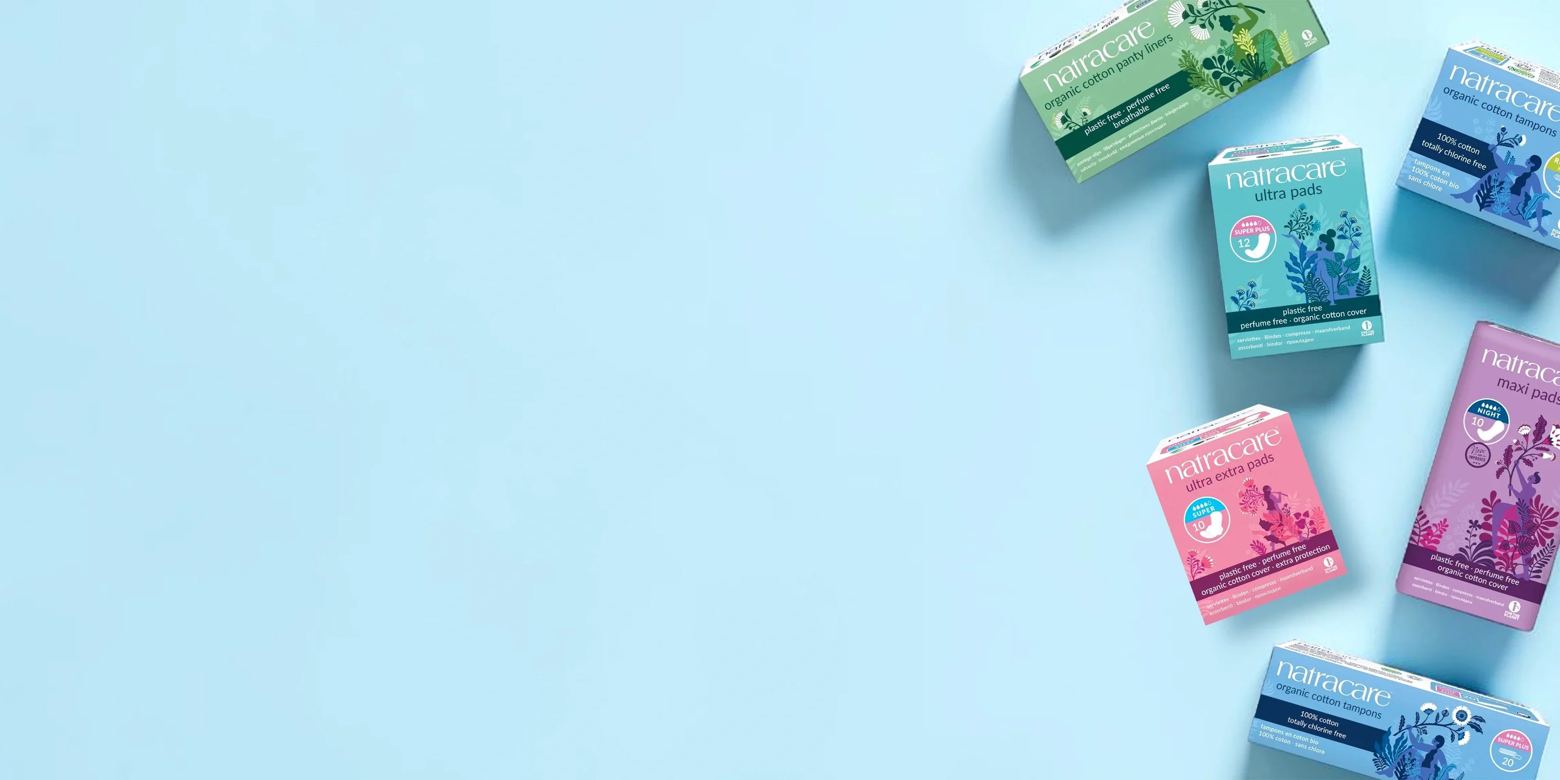 Natracare : protections périodiques bio en coton sans plastique