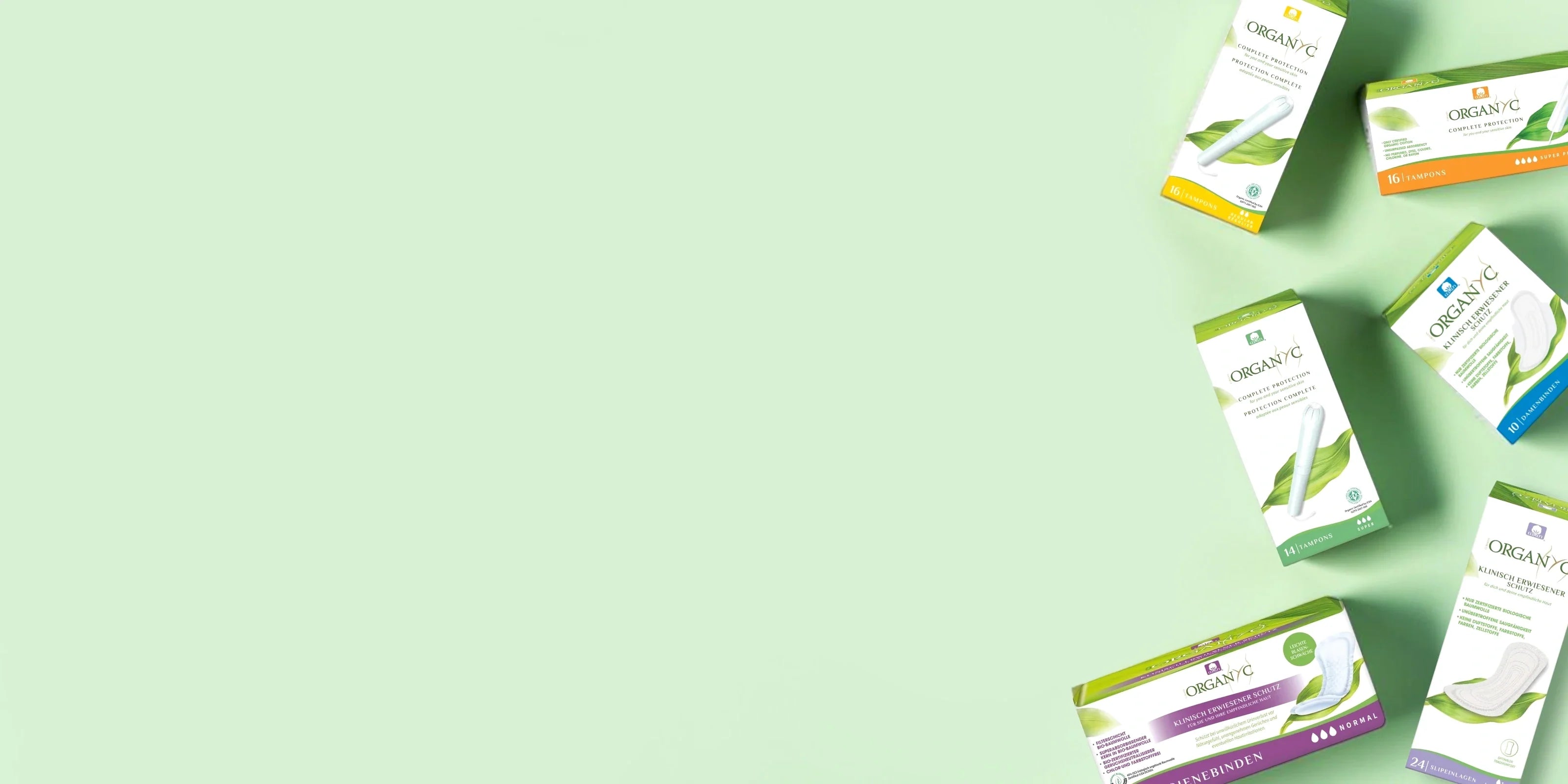 Organyc : protections hygiéniques 100% coton bio certifié GOTS