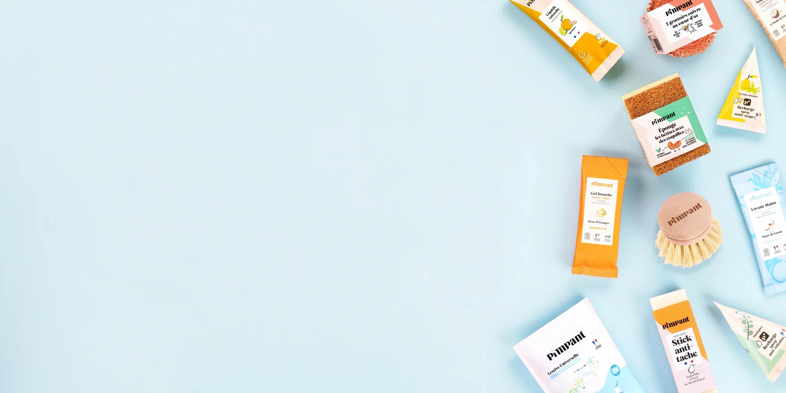 Pimpant : produits d'hygiène naturels rechargeables made in France