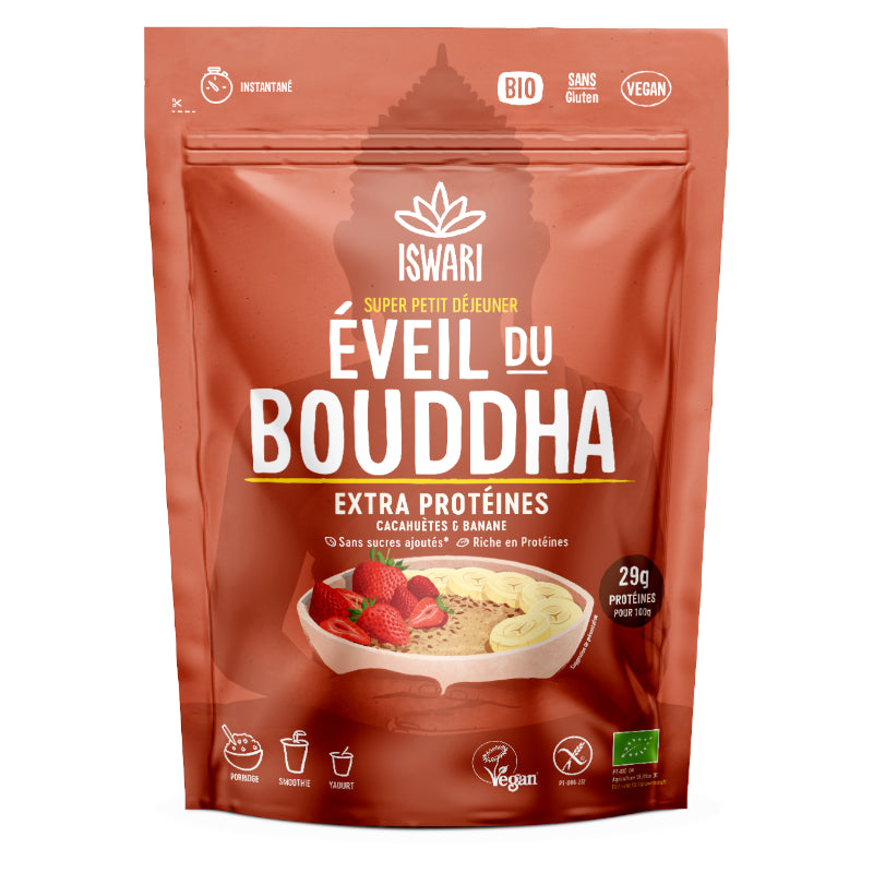 Petit déjeuner cru cacahuète & banane BIO