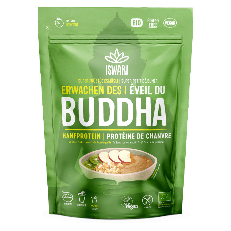 Petit déjeuner cru éveil du bouddha protéine de chanvre BIO