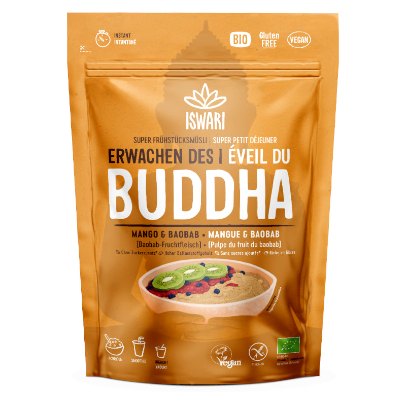 Petit déjeuner cru mangue & baobab BIO