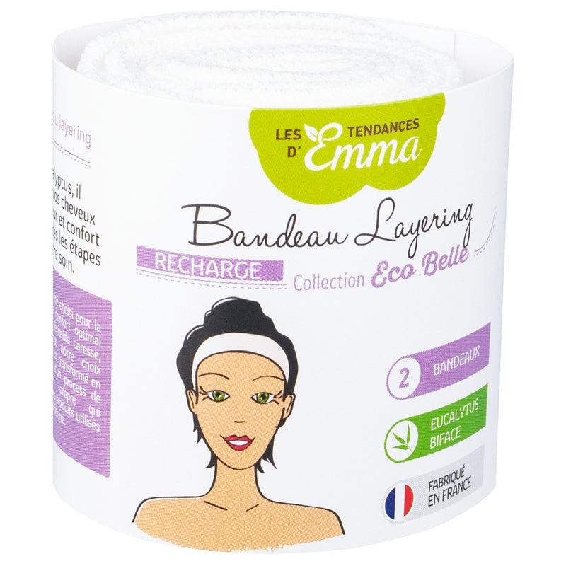 2 Bandeaux Layering lavables en eucalyptus éco - Les Tendances d'Emma