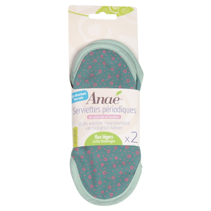 2 Anaé Bio-Waschbinden, Mini Circles für leichte Menstruation