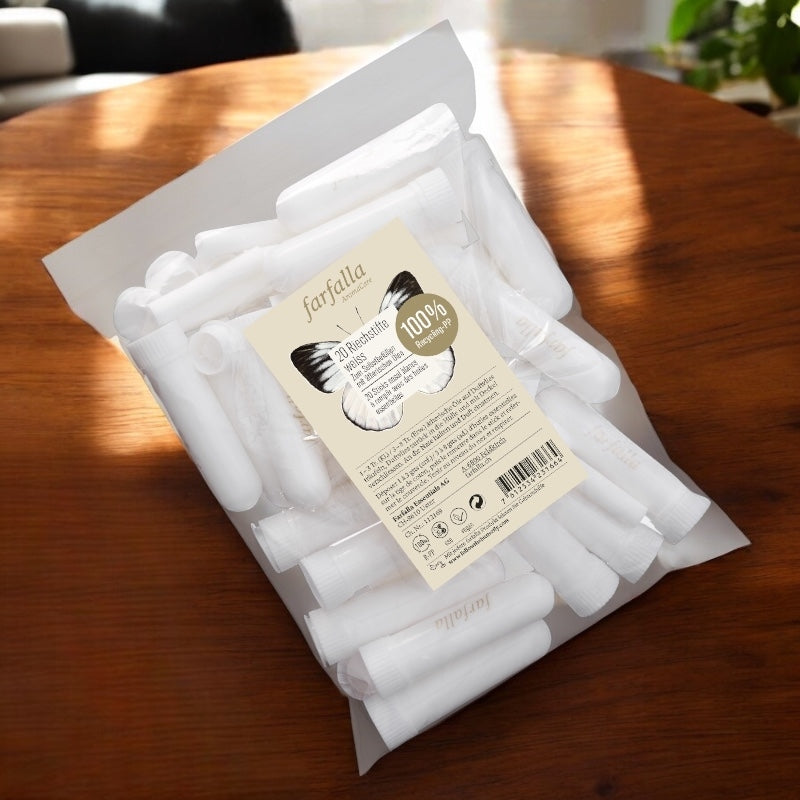 20 sticks inhalateurs blancs - Farfalla
