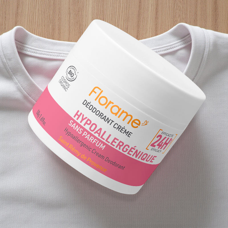 Déodorant crème hypoallergénique BIO aloe vera 50g Florame