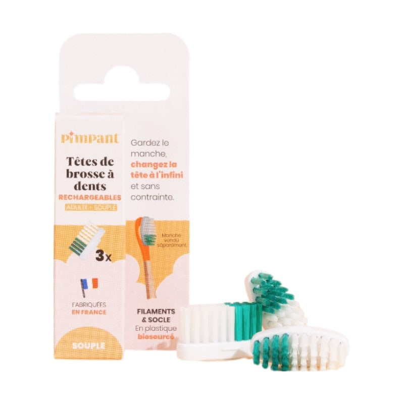 3 Têtes interchangeables Souple - Pimpant