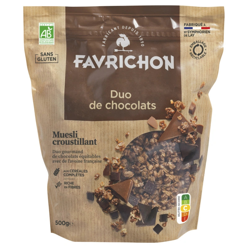 Müesli croustillant duo de chocolats BIO
