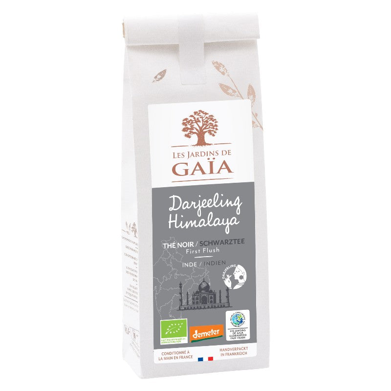 Ein Spaziergang durch den Himalaya Bio-Darjeeling-Schwarztee - 100 g - Les Jardins de Gaïa