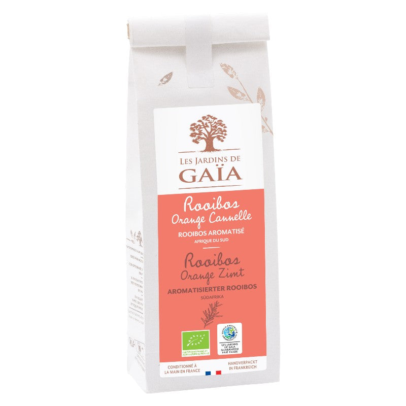 Bio-Orangen-Zimt-Rooibos – 100 g – Les Jardins de Gaïa