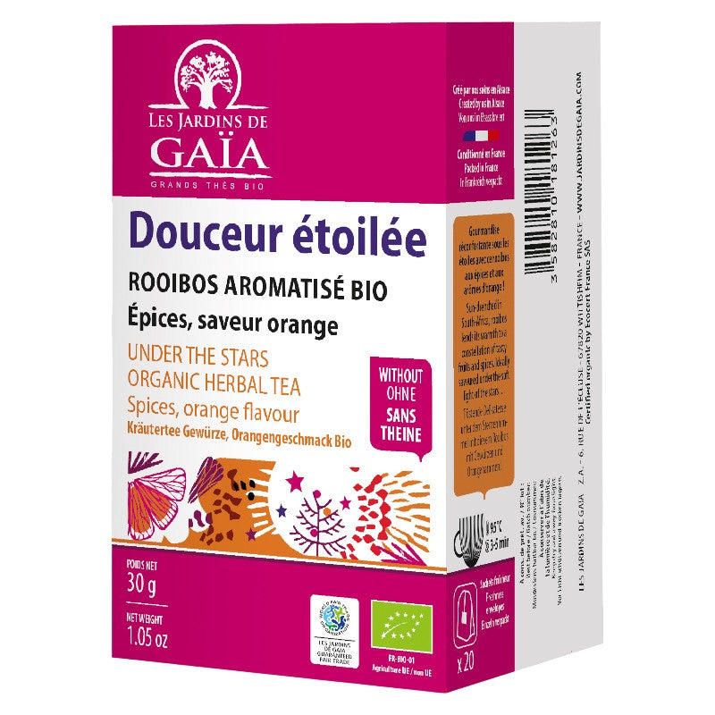 Sternensüße Rooibos-Gewürze und Bio-Orange Les Jardins de Gaïa