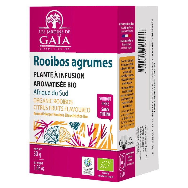 Bio-Zitrus-Rooibos von Les Jardins de Gaïa