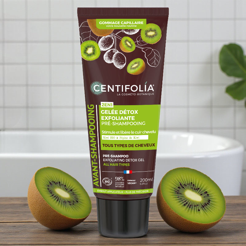 Gelée purifiante exfoliante avant shampooing kiwi BIO
