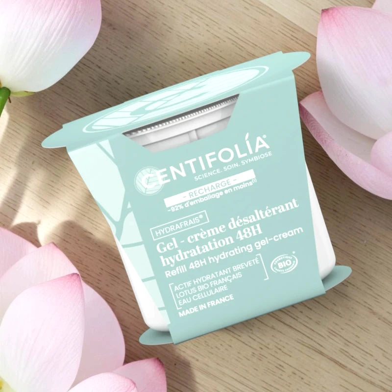 Nachfüllpackung Feuchtigkeits-Gelcreme Lotus & Minze BIO